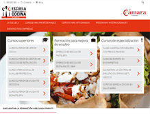 Tablet Screenshot of escuelainternacionaldecocina.com